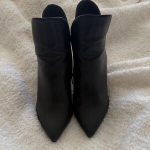 Qupid Sleek Black Ankle Booties